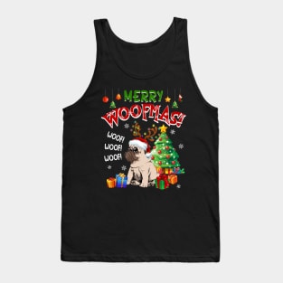 Pug Merry Woofmas Awesome Christmas Tank Top